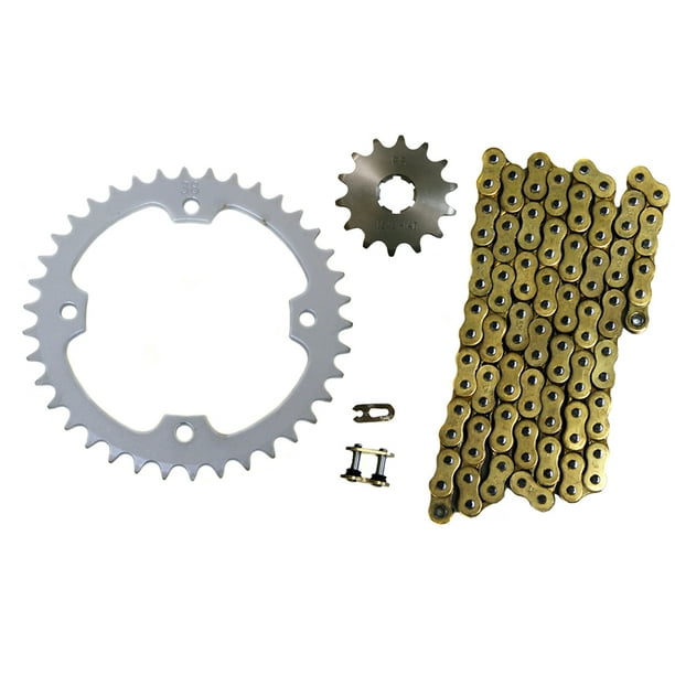 Red X-Ring Chain and 13/38 Sprocket Set 2004-2013 Yamaha Raptor 350